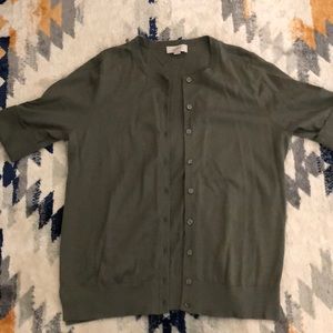Olive green cardigan